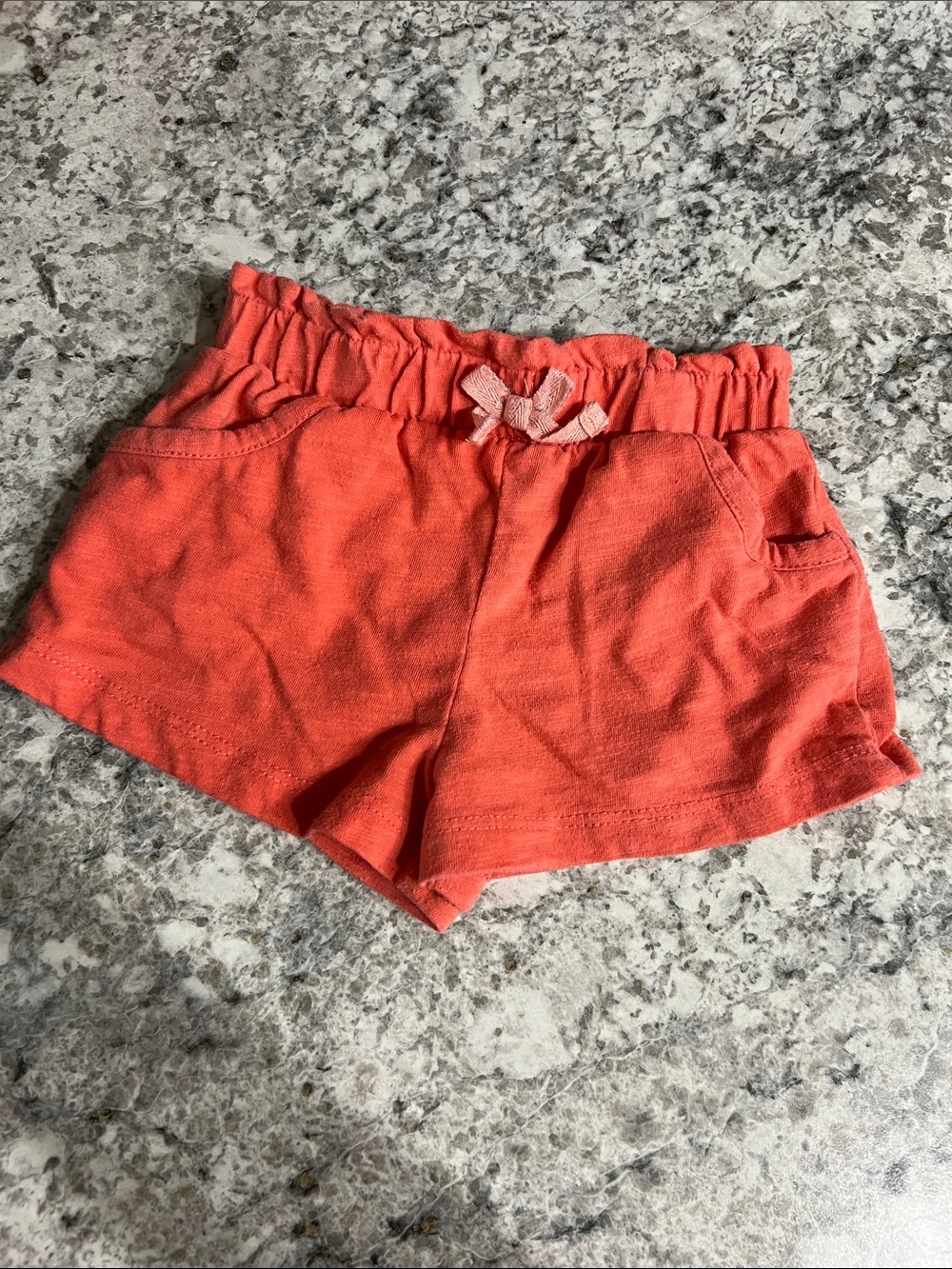 George Coral Orange Girls Pull-On Shorts